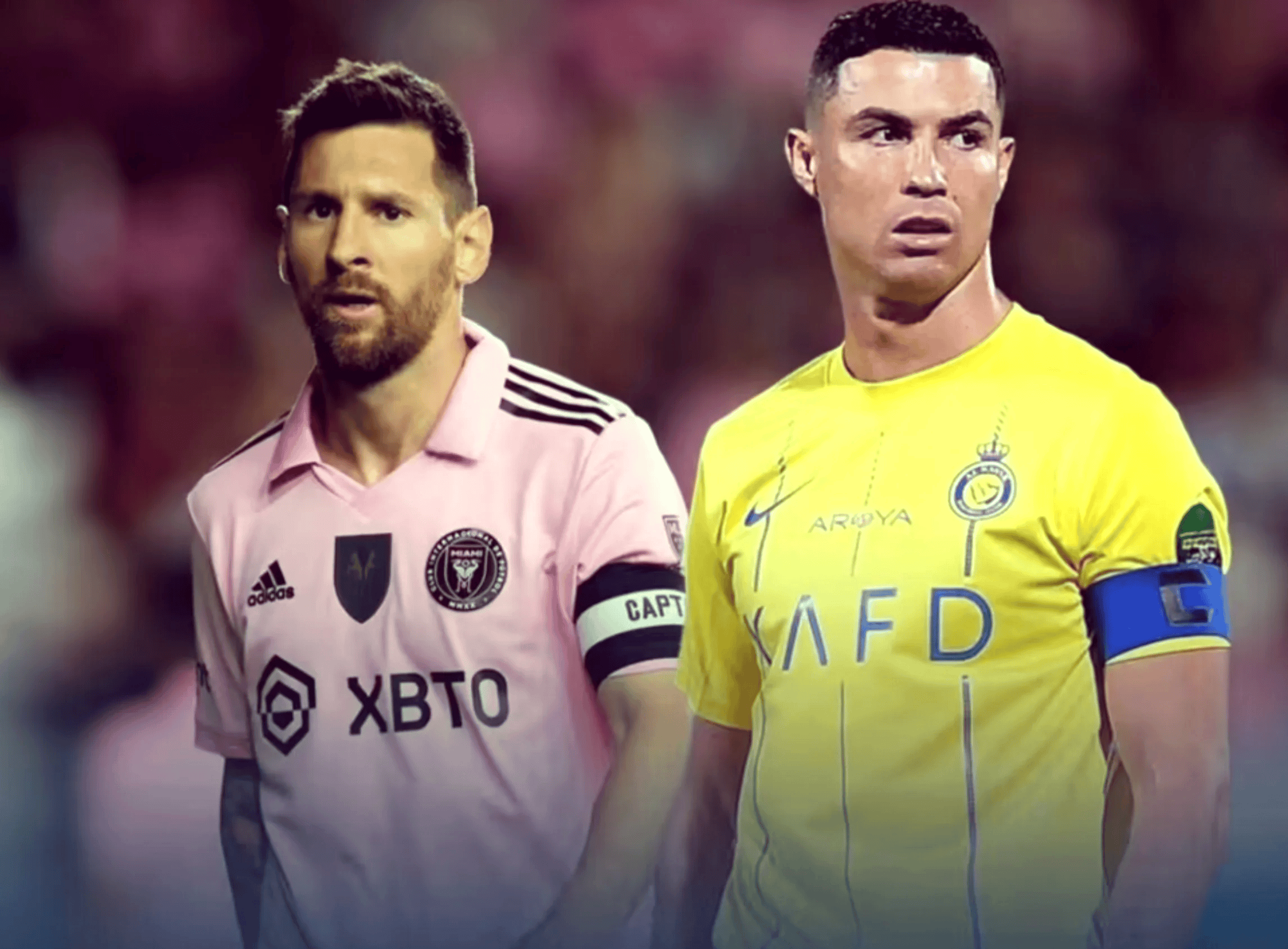 เมสซี่และโรนัลโด้กลับมาสู่ช่วงพีคอีกครั้ง! เมสซี่สร้างสี่ประตูนำทีมคว้าชัยชนะ โรนัลโด้ทำประตูด้วยลูกยิงหลังเท้าที่ยาก_ริยาด_ชัยชนะ_การแข่งขัน