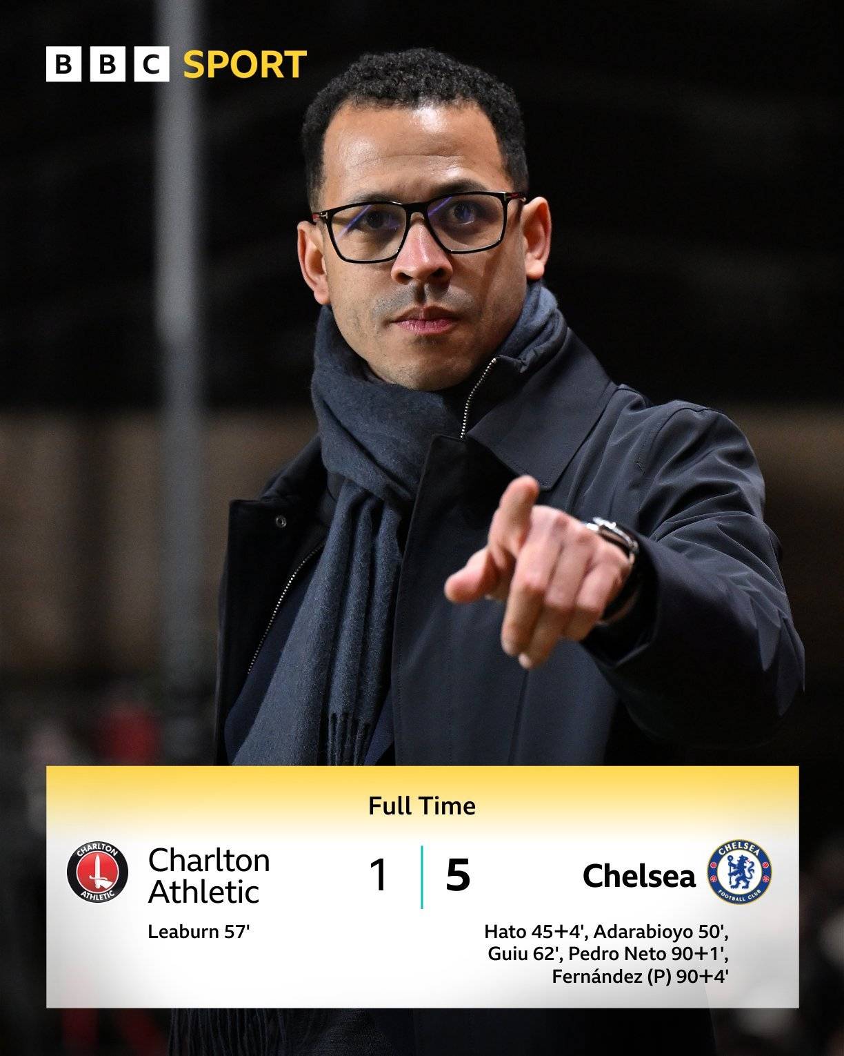 ผู้จัดการทีมคนใหม่ของเชลซีประเดิมชัยชนะด้วยการถล่ม 5-0 ยุติสถิติไร้ชัย 5 นัดติดต่อกัน! นัดต่อไป: อาร์เซนอล _ชาร์ลตัน_แมตช์_ประตู