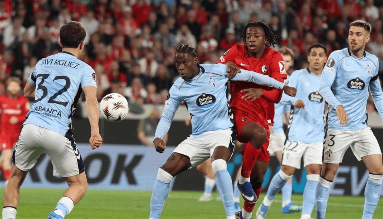 ยูโรป้า ลีก: โรงไฟฟ้าลาลีกาถูกทำให้อับอายและอับอาย ทีมระดับกลางของบุนเดสลีกาเตะออกไป 3-0 เพื่อทำลายเกม และความหวังในการเลื่อนตำแหน่งคือ Slim_celta_match_vedberg