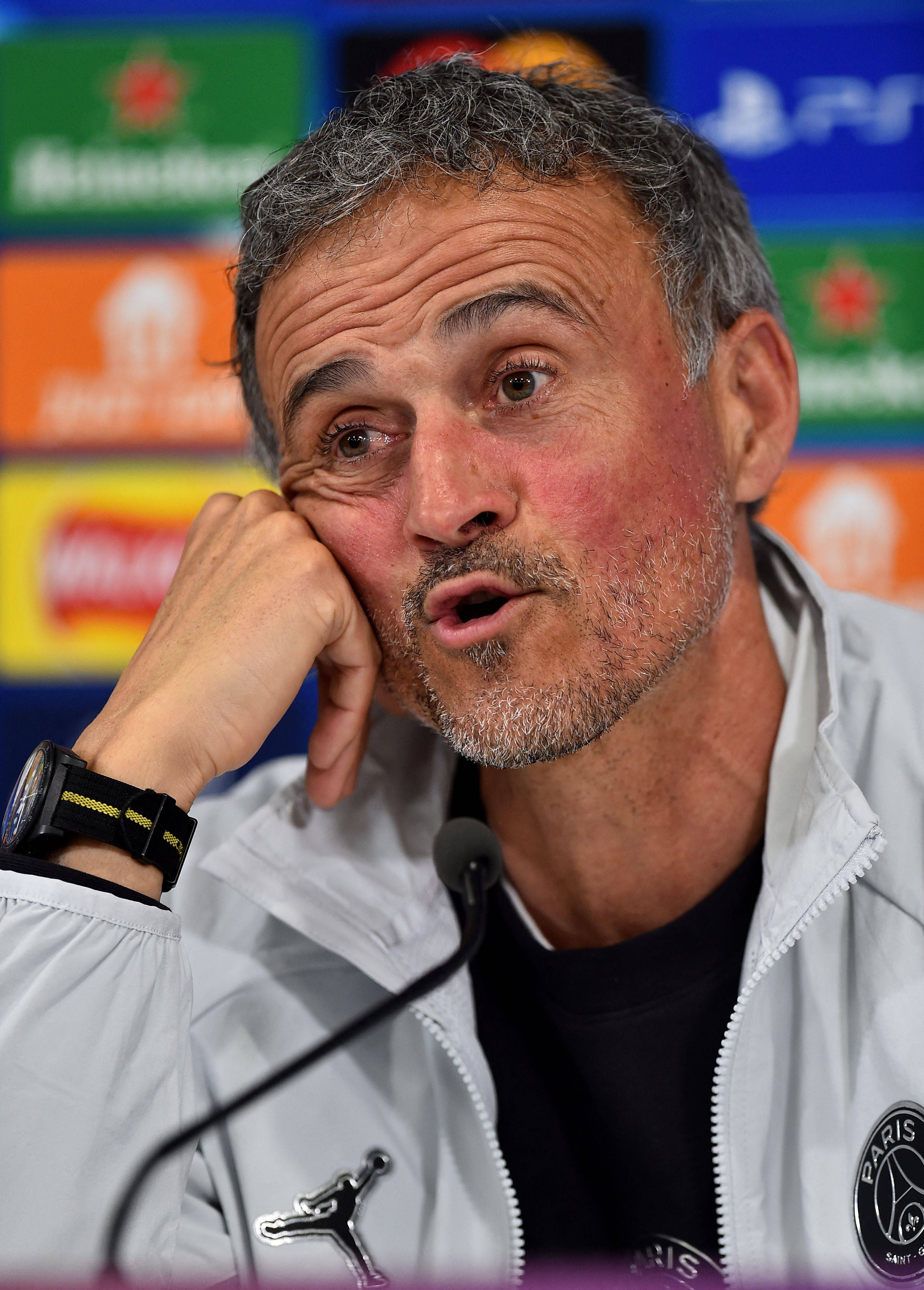 (ระดับสองต่างประเทศ) ฟุตบอล - แชมเปี้ยนส์ลีก: ปารีส แซงต์-แชร์กแมง เตรียม_train_training_ สำนักข่าวซินหัว_enrique